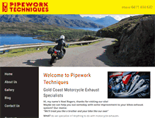 Tablet Screenshot of goldcoastmotorcycleexhausts.com.au